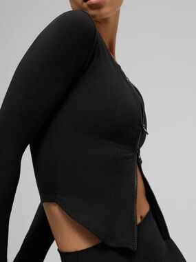 Alo Ribbed Stardust jacket  Long Sleeve